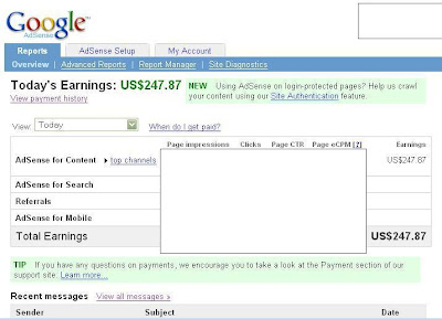 adsense earning proof