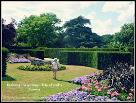 Flower garden in summer, the Vyne, National Trust