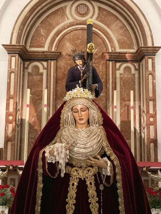 Horario e Itinerario Traslado de María Santísima de la Amargura hasta la iglesia conventual de las Hermanas de la Cruz de Huelva