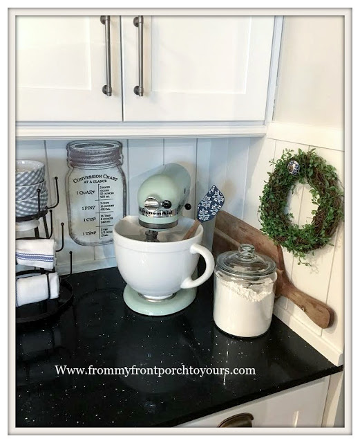 French- Farmhouse -Kitchen- Decor-Kitchenaid Mixer-Vignettes-From My Front Porch To Yours