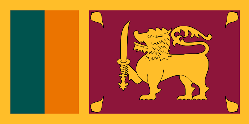 Logo Gambar Bendera Negara Sri Lanka PNG JPG ukuran 800 px