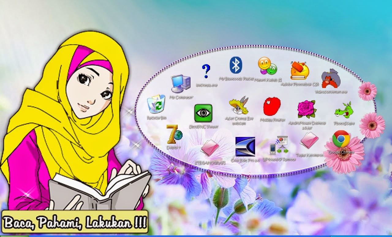 Kumpulan Animasi Bergerak Gif Gambar Kartun Romantis Muslimah