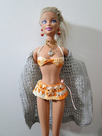 Roupa de Praia de Crochê Para Barbie, por Pecunia MillioM