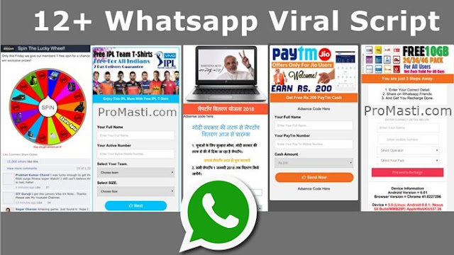 Whatsapp viral script for blogger