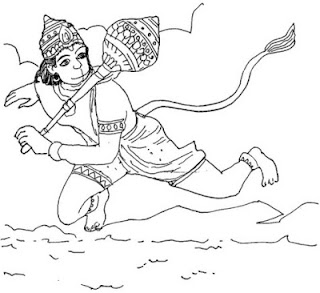 Lord Hanuman Cartoon picture image painting wallpaper