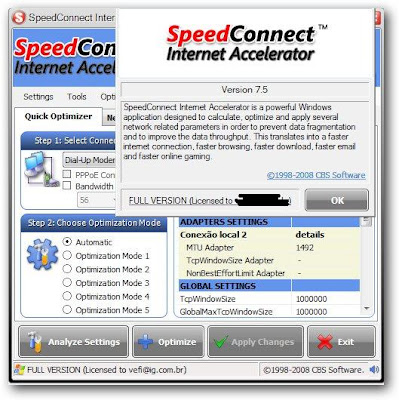 sshot-4 SpeedConnect Internet Accelerator 100% funcional   