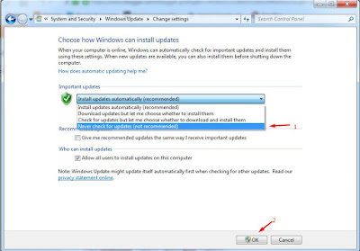 Cara Mematikan Windows Update pada Windows 7