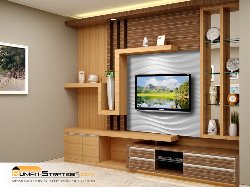 60 Model Rak TV Minimalis  Desainrumahnya.com