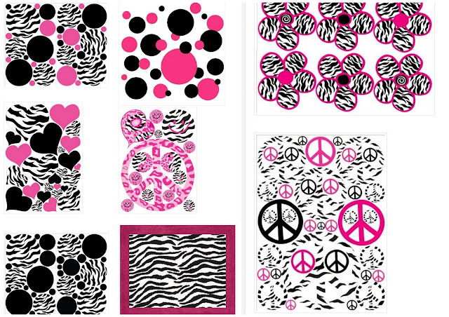 Zebra and Hot Pink Quinceanera Papers.