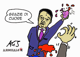 Renzi, Italicum, fiducia, satira, vignetta