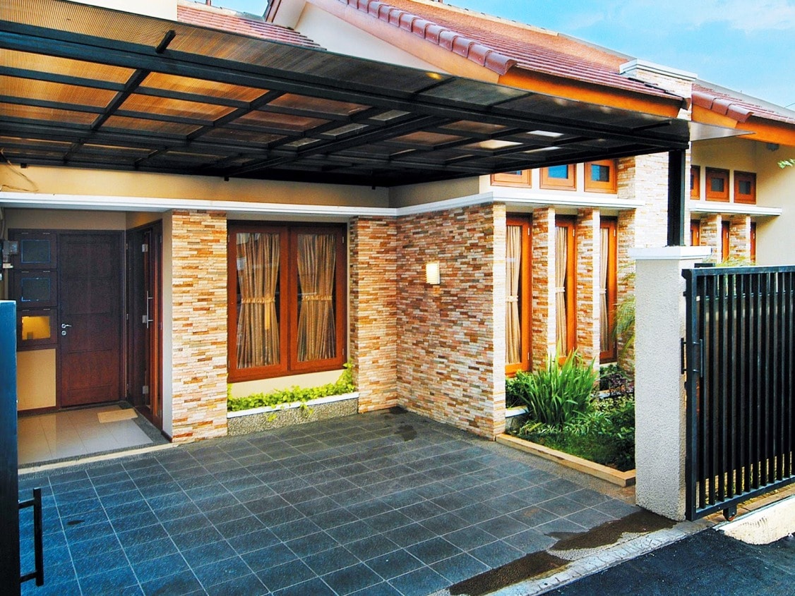 35 Motif Keramik Dinding Teras Depan Rumah Yang Modern Terbaru