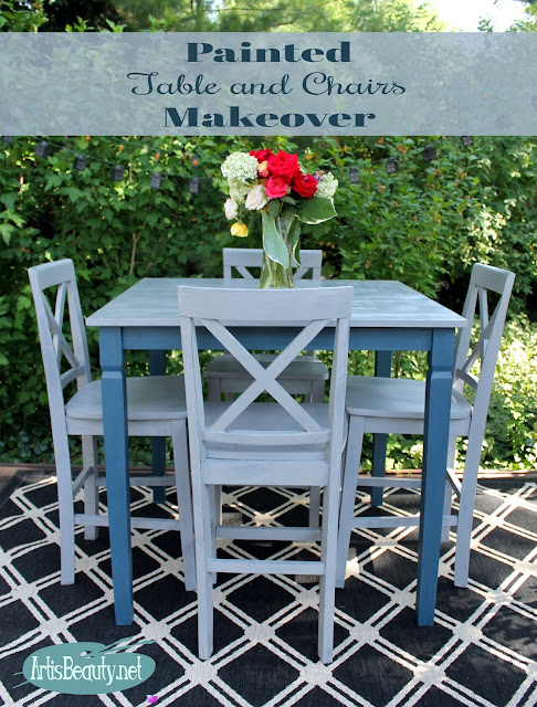 roadside rescue free table and chairs custom painted makeover fixer upper diy farmhouse style