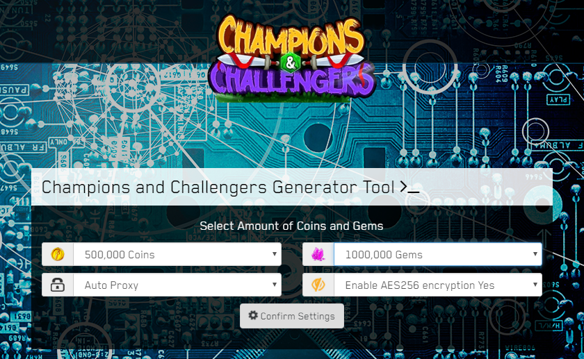 Champions and Challengers Hack