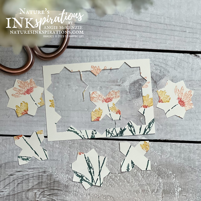 Inked Botanicals Suite Tiled Card (punched tiles) | Nature's INKspirations by Angie McKenzie