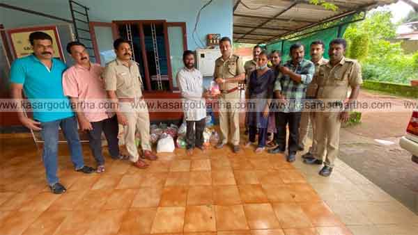 Kanhangad, News, KeralaKkasaragod, Police, Helping Hands, Hosdurg Janamaithri Police with helping hand.