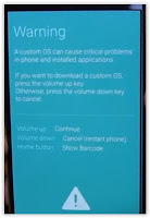 samsung galaxy s6/s6 edge warning