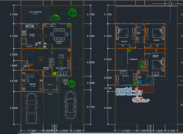 Average interest house in AutoCAD 