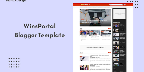 WinsPortal v3.0 Blogger Template Free Download