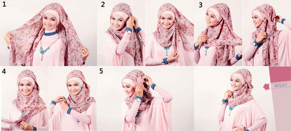 Tutorial Hijab Segi Empat Untuk Wajah Bulat  www.imgkid.com  The Image Kid Has It!