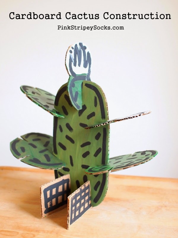 DIY Cardboard Cactus Construction Set