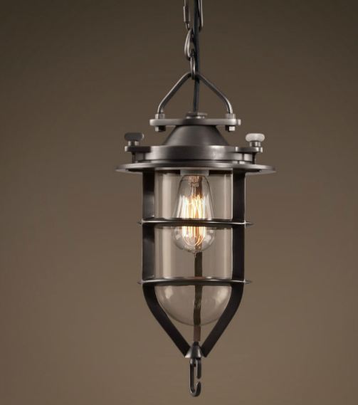 Bronze nautical pendant light