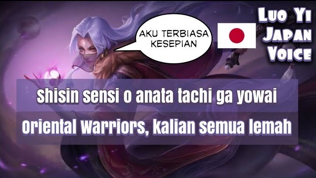 luo yi japanese voice quotes mobile legends