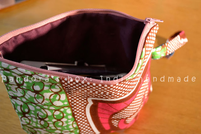 Handmade make-up bag