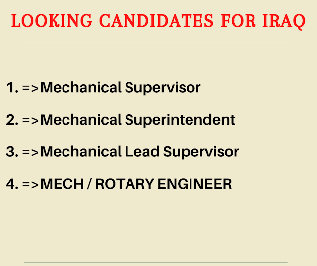 Looking Candidates for Iraq