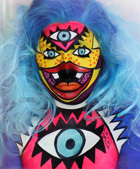 Incríveis e criativos trabalhos de Body e Face Painting de Jordan Hanz