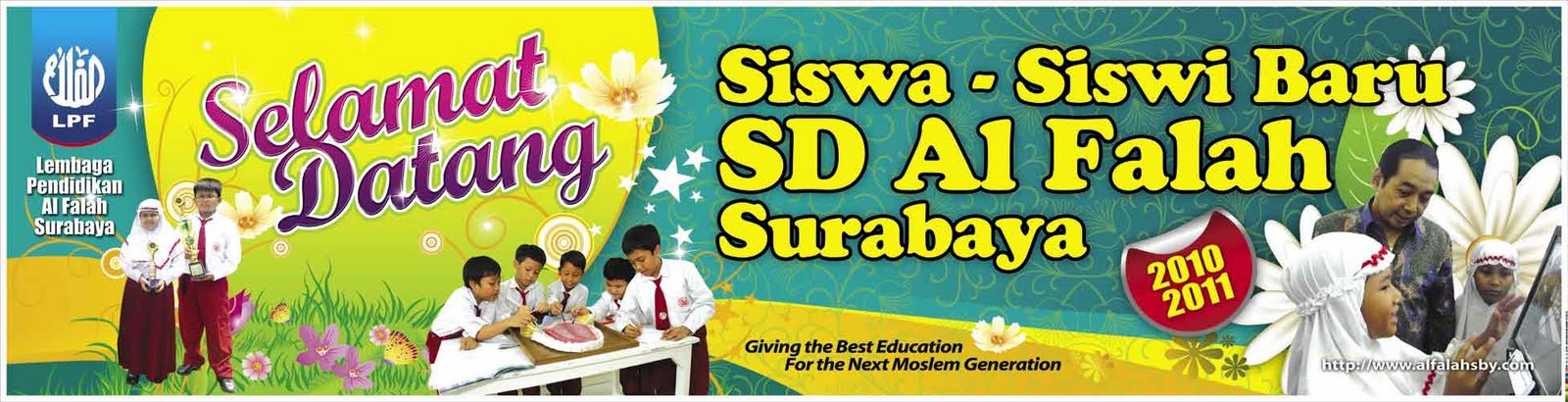 smart advertising Spanduk Selamat Datang Siswa Siswi 