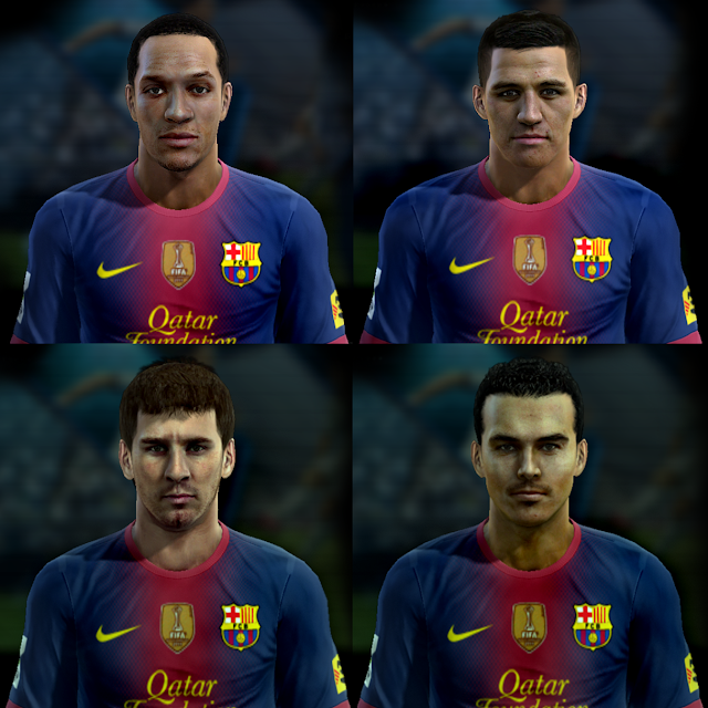 Mini Facepack do Barcelona - PES 2013