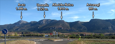 Montes de Altzania vistos desd Urabain
