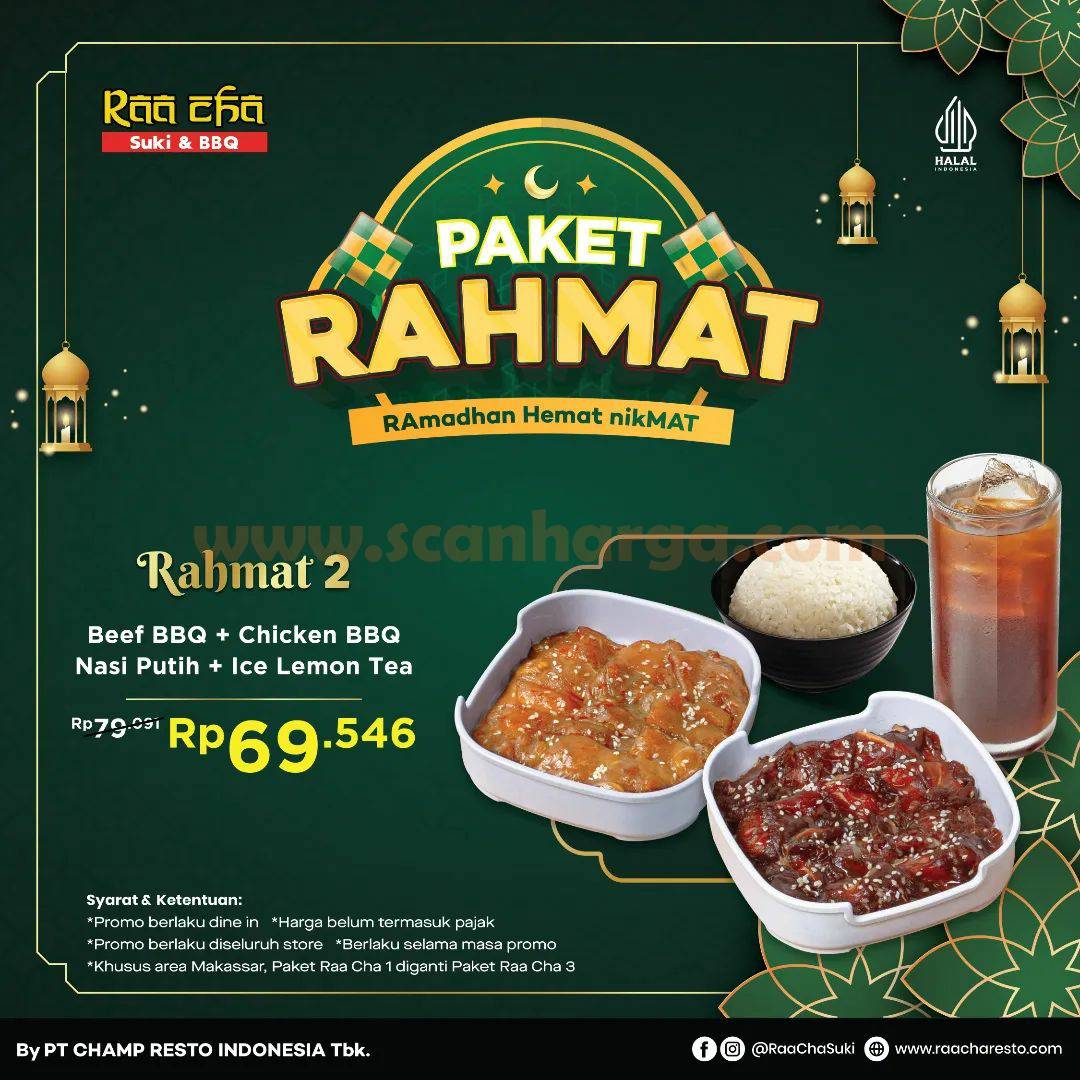 Promo RAA CHA SUKI PAKET RAHMAT - Ramadhan Hemat mulai Rp 69,546