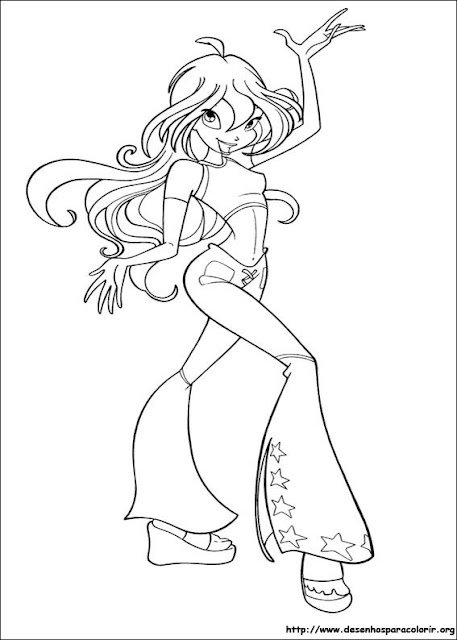 Desenhos para Colorir das Winx Club – Imagens para Imprimir