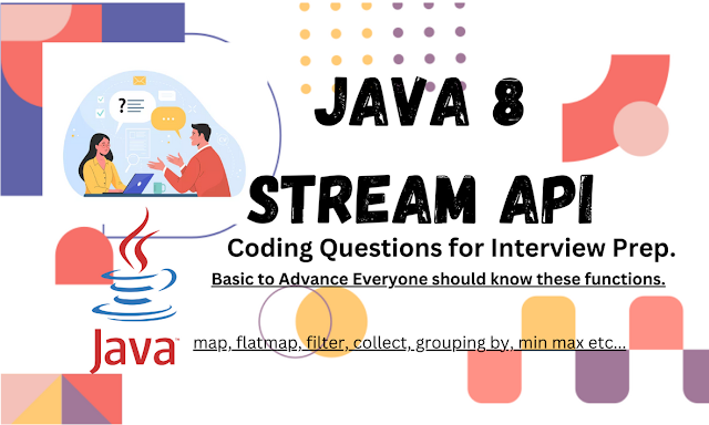 Java 8 Stream API Interview ready coding questions