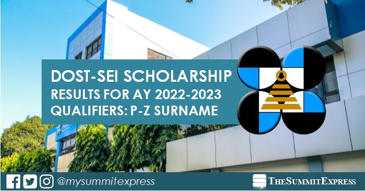 P-Z list of passers: DOST Scholarship Result 2022 - The Summit Express