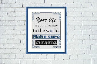 Motivation life quote Cross Stitch Pattern