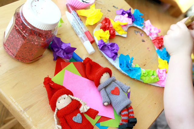 Heart Wreath Craft for Kids