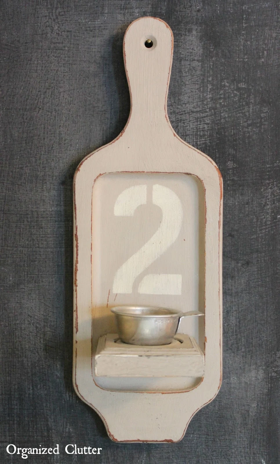 Decoart Americana Chalky Finish Paint Tea Light Holder www.organizedclutter.net