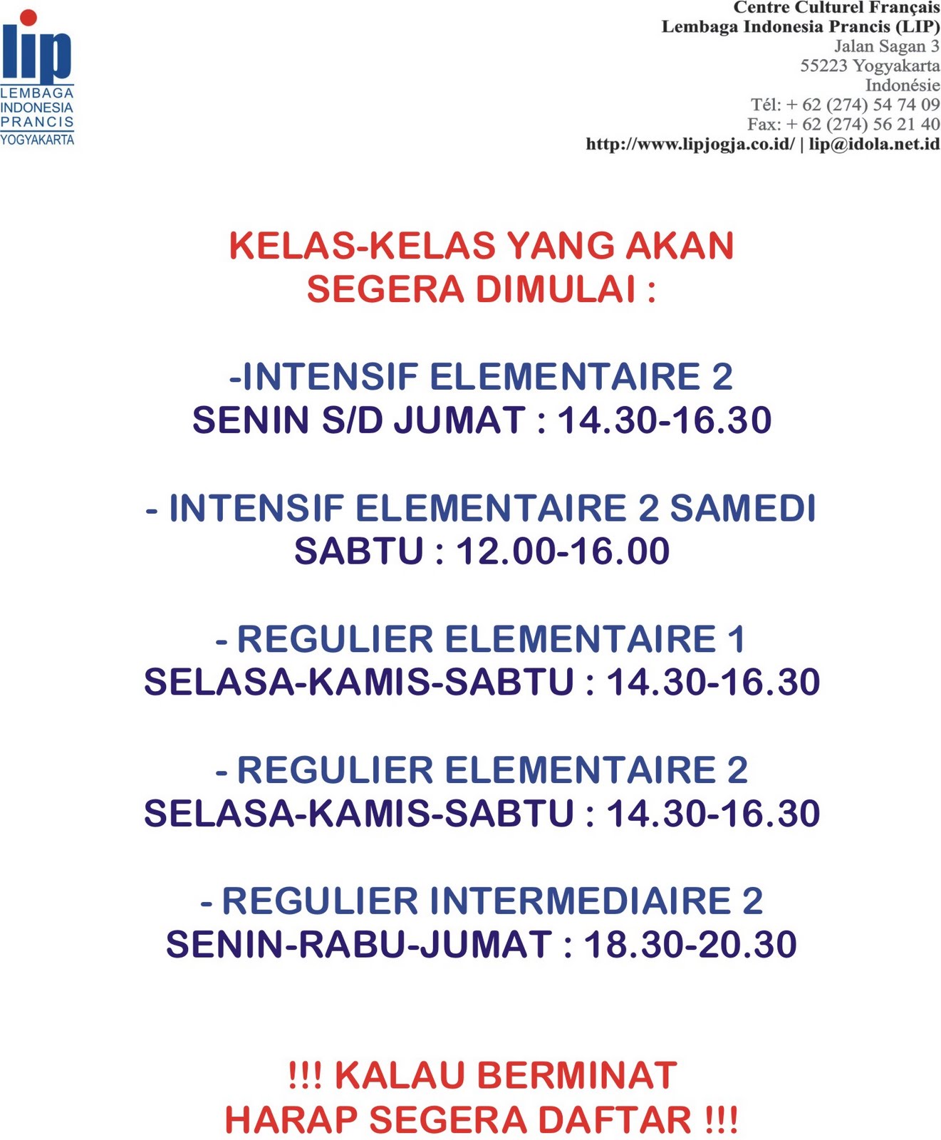 Publié par IFI LIP Yogyakarta   10 25 AM Aucun mentaire