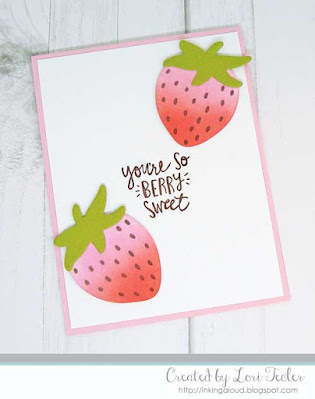 Berry Sweet card-designed by Lori Tecler/Inking Aloud-stamps and dies from Reverse Confetti