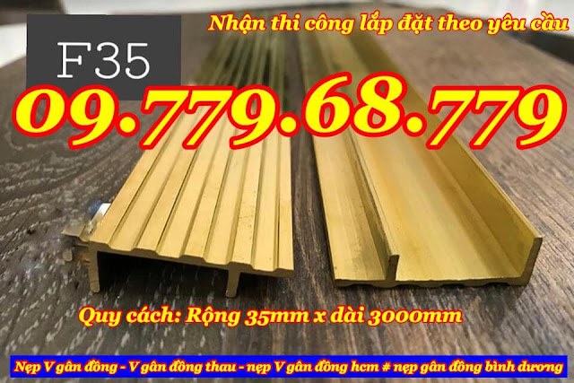 nẹp chữ L đồng nguyên chất