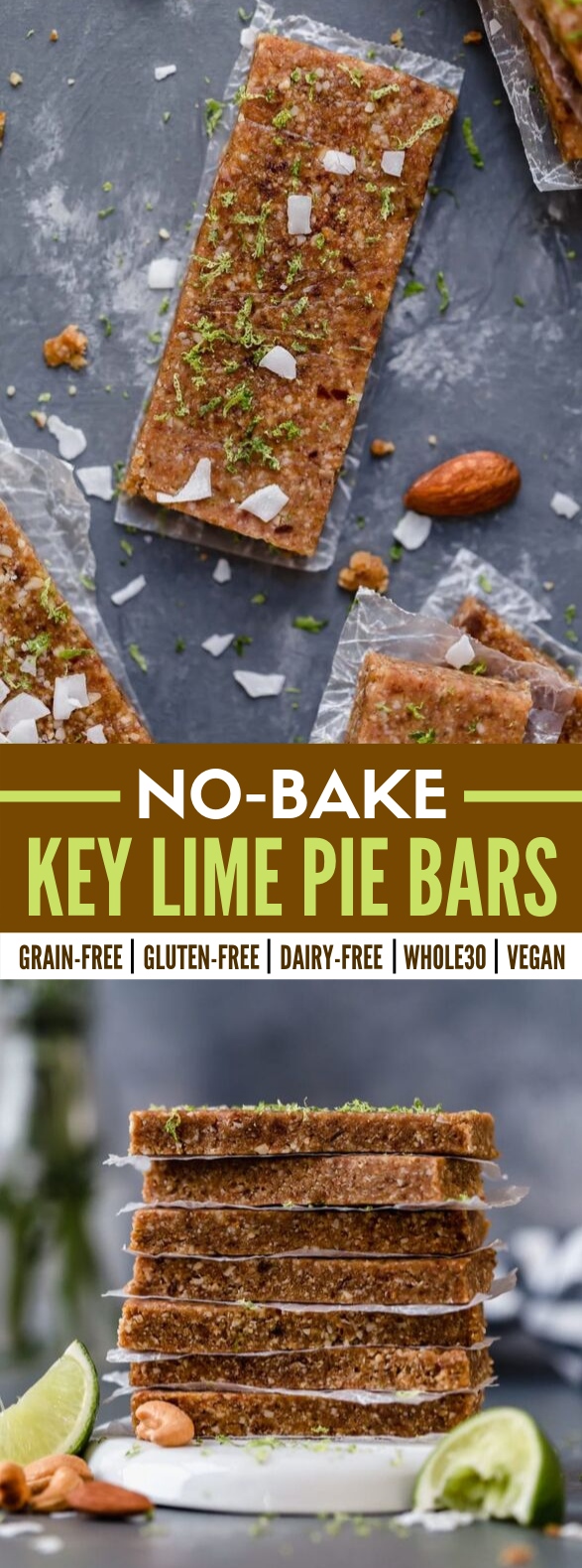 Key Lime Pie Energy Bars #healthy #nobake