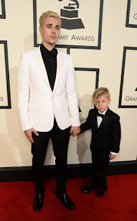 Justin Bieber and his brother, Jaxon