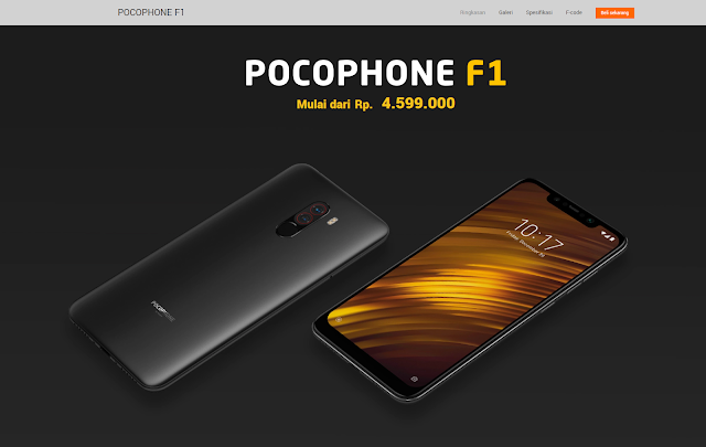 Xiaomi Pocophone F1 (www.mi.co.id)