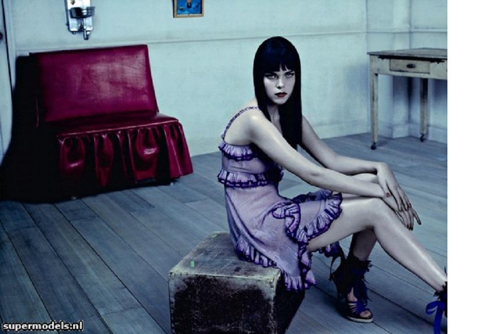Meghan Collison in 'Short Story' photographed by Jacques Olivar for March edition of Marie-Claire Italia