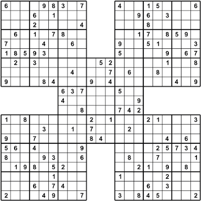 Free Sudoku Printable Puzzles on Printable Sudoku   Hard