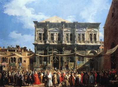 Feast of San Rocco (The Doge Visiting the Church and Scuola di S. Rocco) painting Canaletto