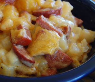 Cheese Potato & Smoked Sausage Casserole