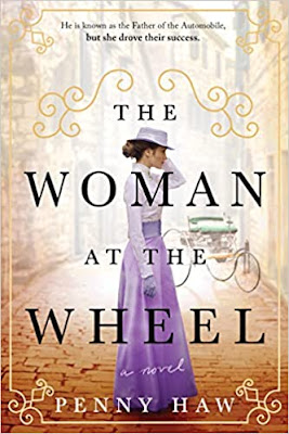 book cover of biographical fiction novel The Woman at the Wheel by Penny Haw